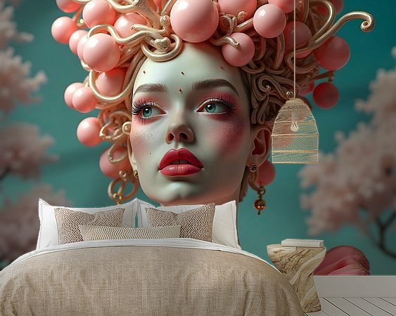 Example of the artwork in a room