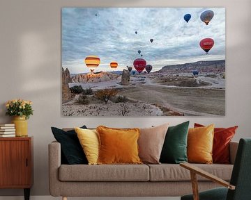 Hot air balloons over Cappadocia
