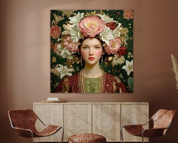 La femme florale sur Yaya's