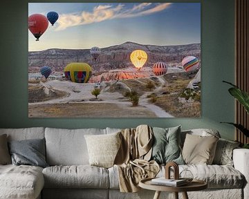 Hot air balloons over Cappadocia