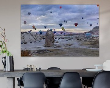 Veel heteluchtballonnen in de lucht van Tilo Grellmann