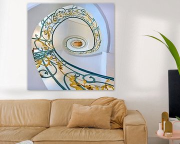 Staircase in Art Nouveau style in Berlin by Jenco van Zalk