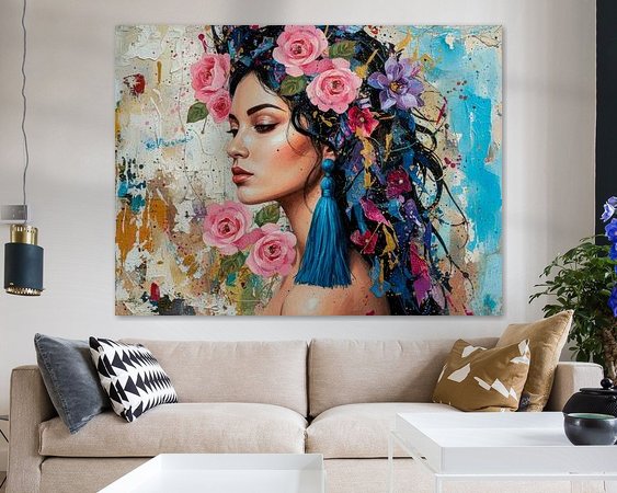 Example of the artwork in a room