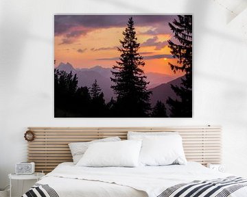 Zonsondergang in de Lechtaler Alpen