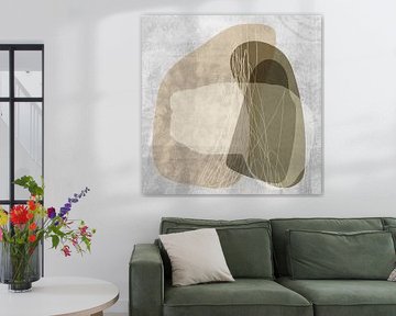 Peinture abstraite minimaliste de style scandinave sur Art minimaliste abstrait