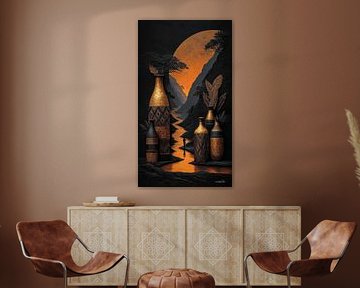 african-black-gold-orange