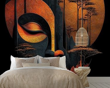 Example of the artwork in a room