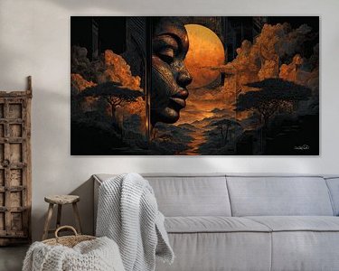 Example of the artwork in a room