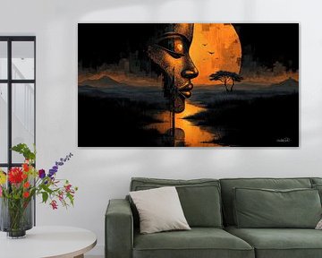 african-black-gold-orange