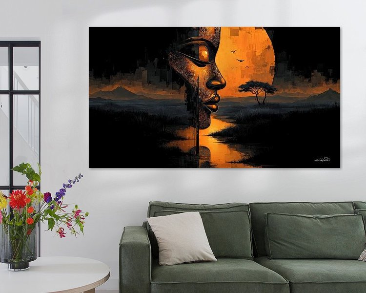 Example of the artwork in a room