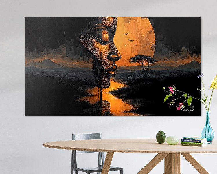 Example of the artwork in a room