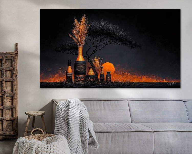 Example of the artwork in a room