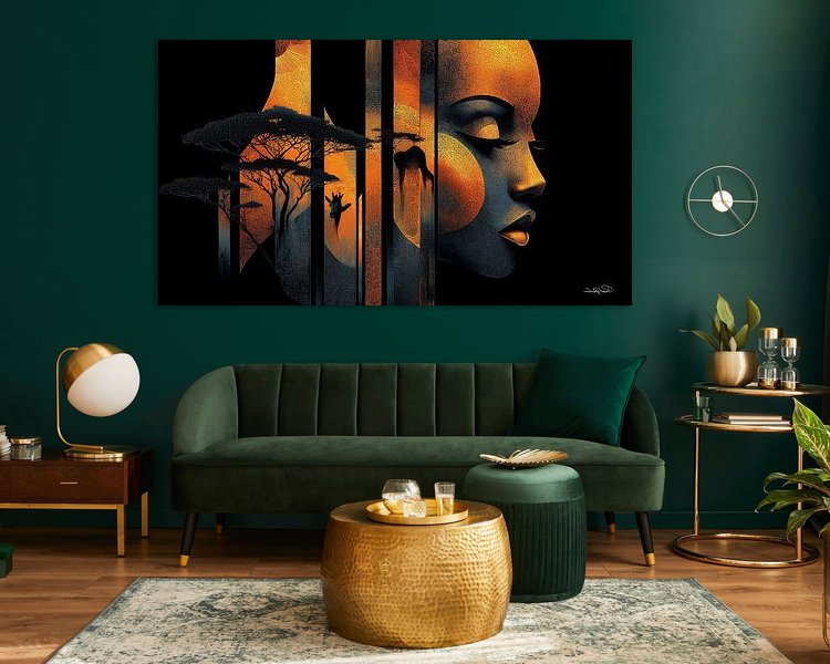 Example of the artwork in a room