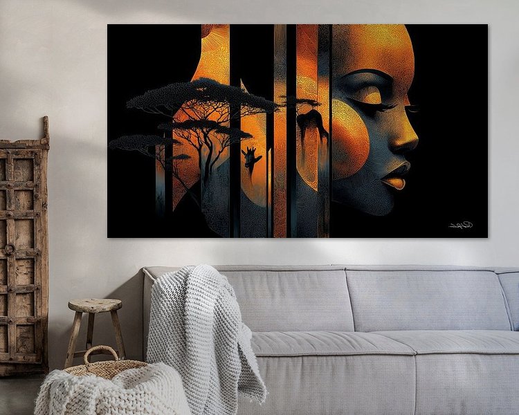 Example of the artwork in a room