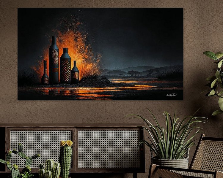 Example of the artwork in a room