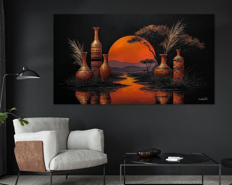 Example of the artwork in a room