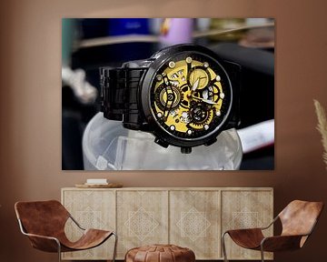 zwarte klok van Kosan Can