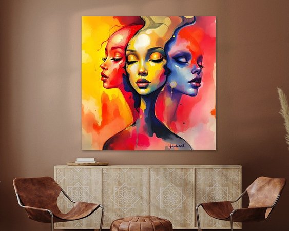 Example of the artwork in a room