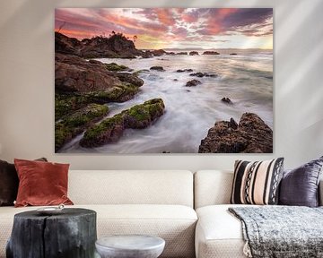 Fisherman's Lookout. Dramatic waves and coastal scenery on the east coast of Australia.