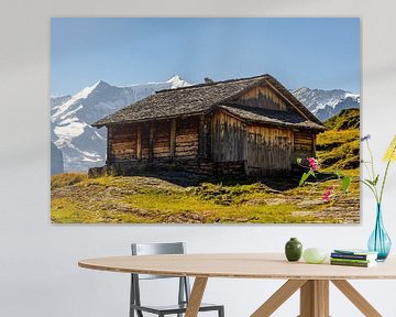 Ferme suisse dans les Alpes