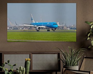 Het nieuwste vliegtuig van de KLM: de Airbus A321neo.