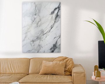 Tijdloze marmeren aderen in wit en grijs