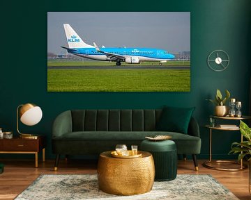 Boeing 737-700 passagiersvliegtuig van de KLM.