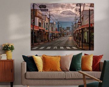 The road to Mount Fuji