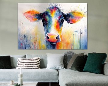 Bunte Kuh von Schwarzer Kaffee