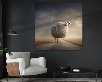 Surrealist sheep