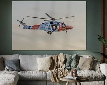 Rescue helicopter at sunset (1/2) by BSO Fotografie