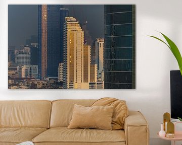 Golden towers over Bang Rak