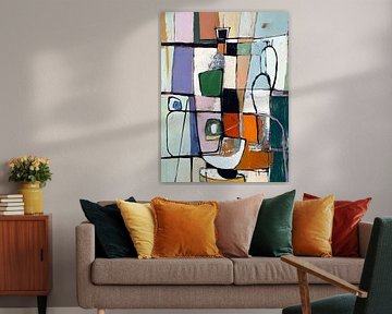 Fernsehzimmer - Abstrakte Kunst von Petra Dreiling-Schewe