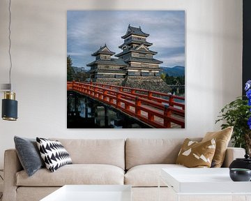 Die Rote Brücke nach Matsumoto-jo