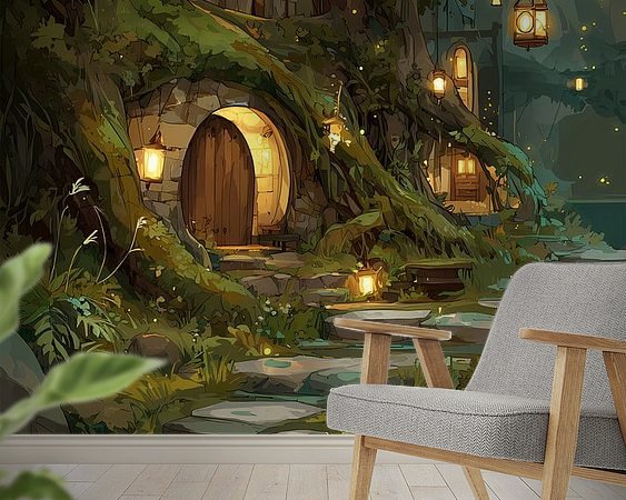 Example of the artwork in a room