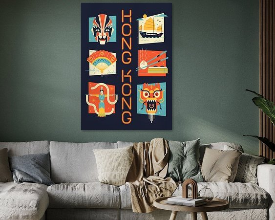 Example of the artwork in a room