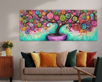Colourful Tree | Swirl Tree by Flower Studio