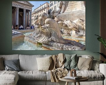 Rome - Fontein voor het Pantheon