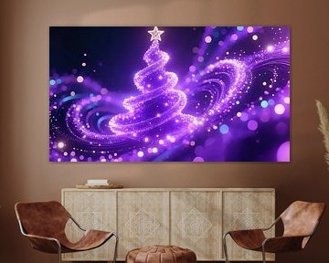 Partition brillante violette