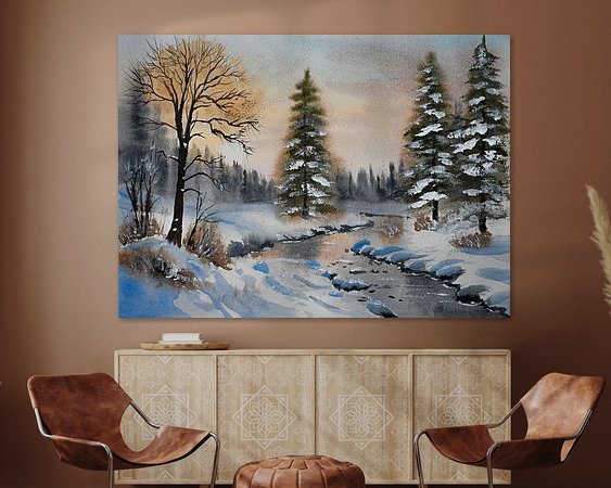 Example of the artwork in a room