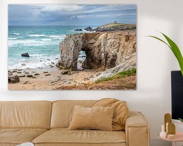 Pointe du Percho with stormy weather, Quiberon Peninsula, Brittany