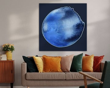 Douceur de l'Aqua Minérale 976 - Bleu Minéral en Douceur de la Sérénité sur Saskia Mensink PRINTS