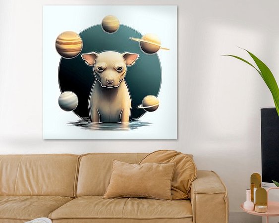 Example of the artwork in a room