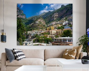 Uitzicht op Positano (Amalfikust)