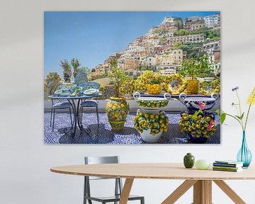 Uitzicht op Positano (Amalfikust)