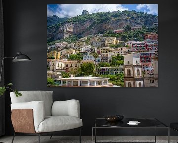 Uitzicht op Positano (Amalfikust)