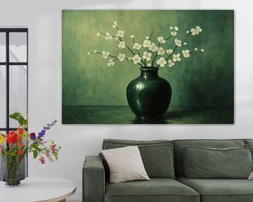 Still life with white blossom
