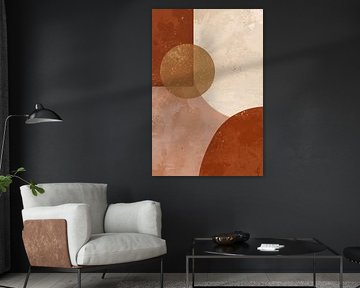 Geometrische harmonie in aardetinten