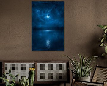 Mondnacht über dem stillen See von Dante S