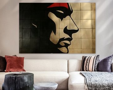 Graphic profile in shadow by Imperial Art House